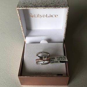 New in box Lily & Lace Stackable CZ rings